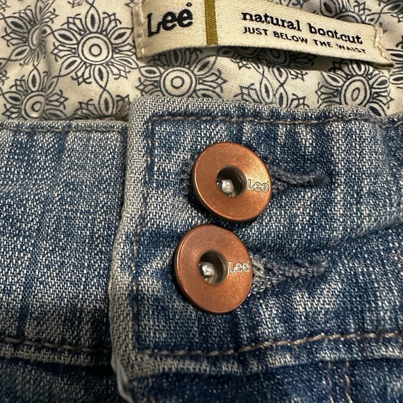 Lee Women Sz:12M Natural Bootcut Y2K Jean Just Below The Waist Denim Stretch - Picture 11 of 14